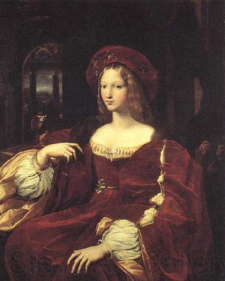 RAFFAELLO Sanzio Portrait of Jeanne d'Aragon Spain oil painting art